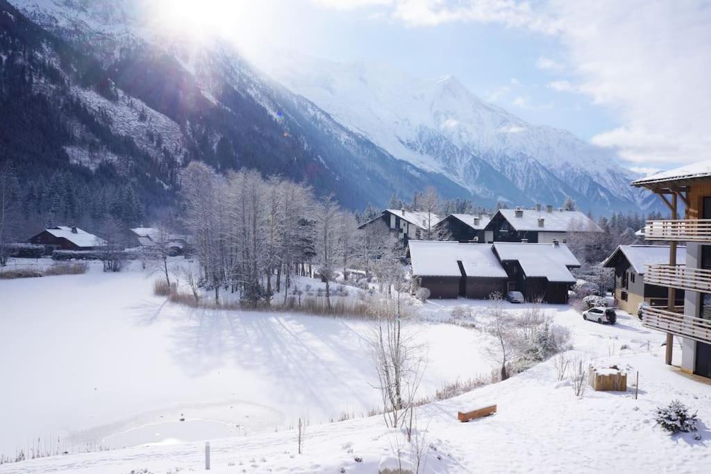 Modern 2Br 5* Pool Gym Spa Garage Mont-Blanc View Chamonix Exterior foto